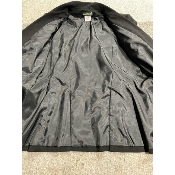VTG Harve Benard By Benard Holtzman Blazer Womens Sz 10 Wool Single Button Black - Picture 8 of 8